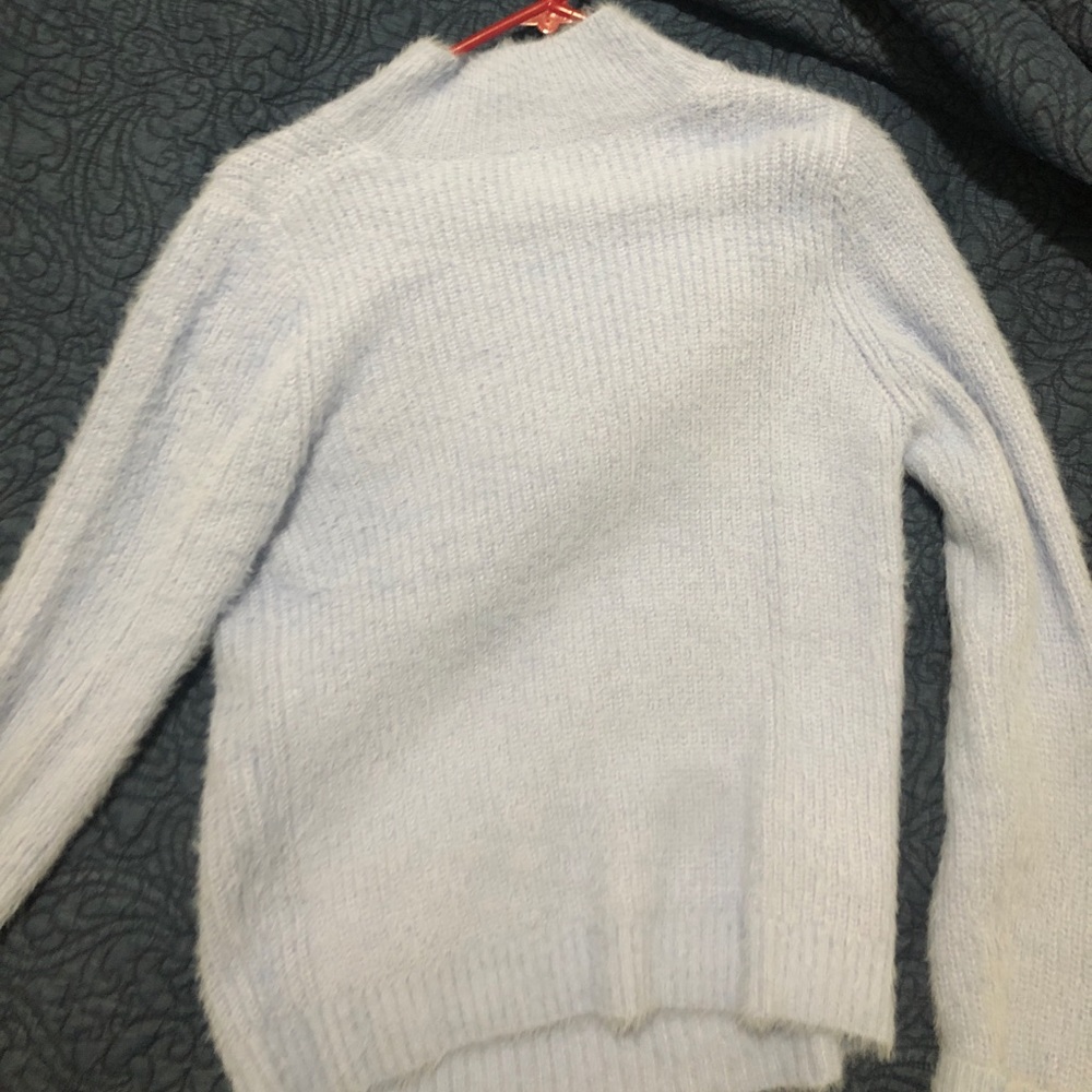 Baby Blue High Neck Sweater